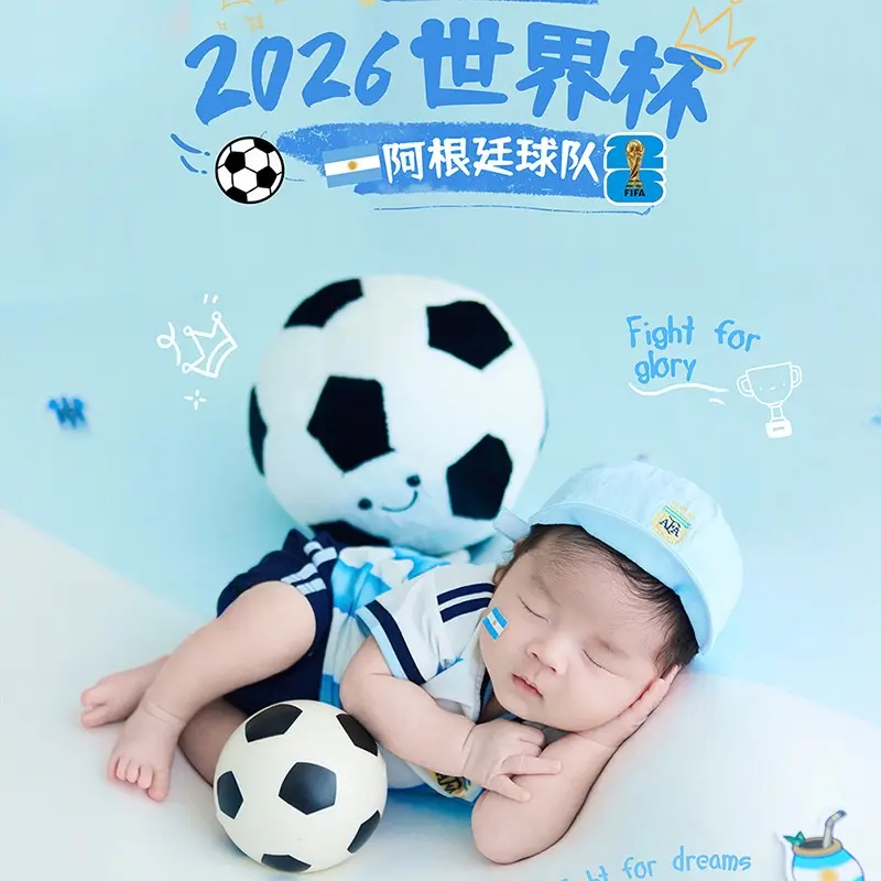 Argentina FIFA World Cup Newborn Photography Set - Baby Boy Props - Image 5